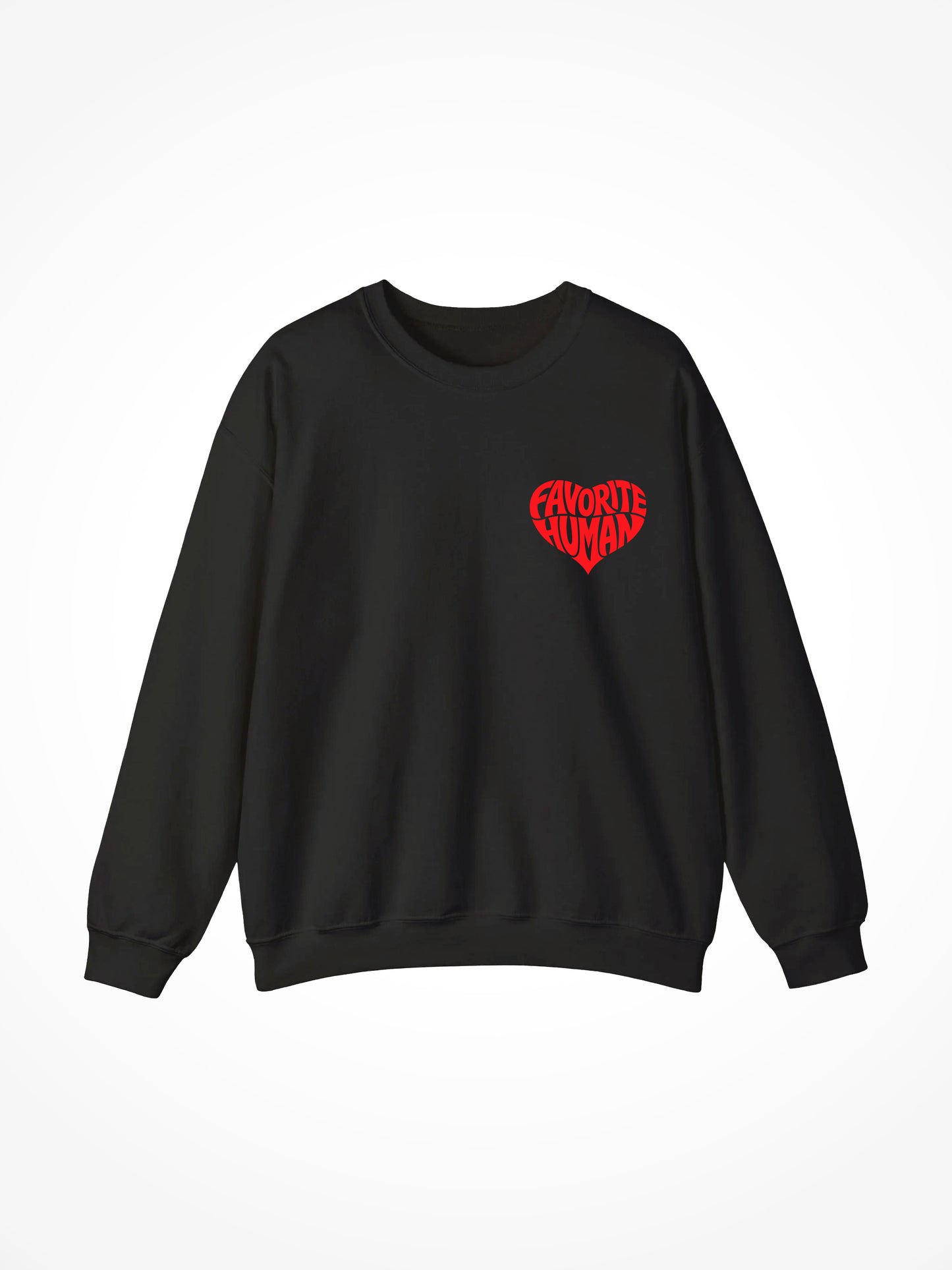 V-Day Edition Favorite Human Crewneck - Black