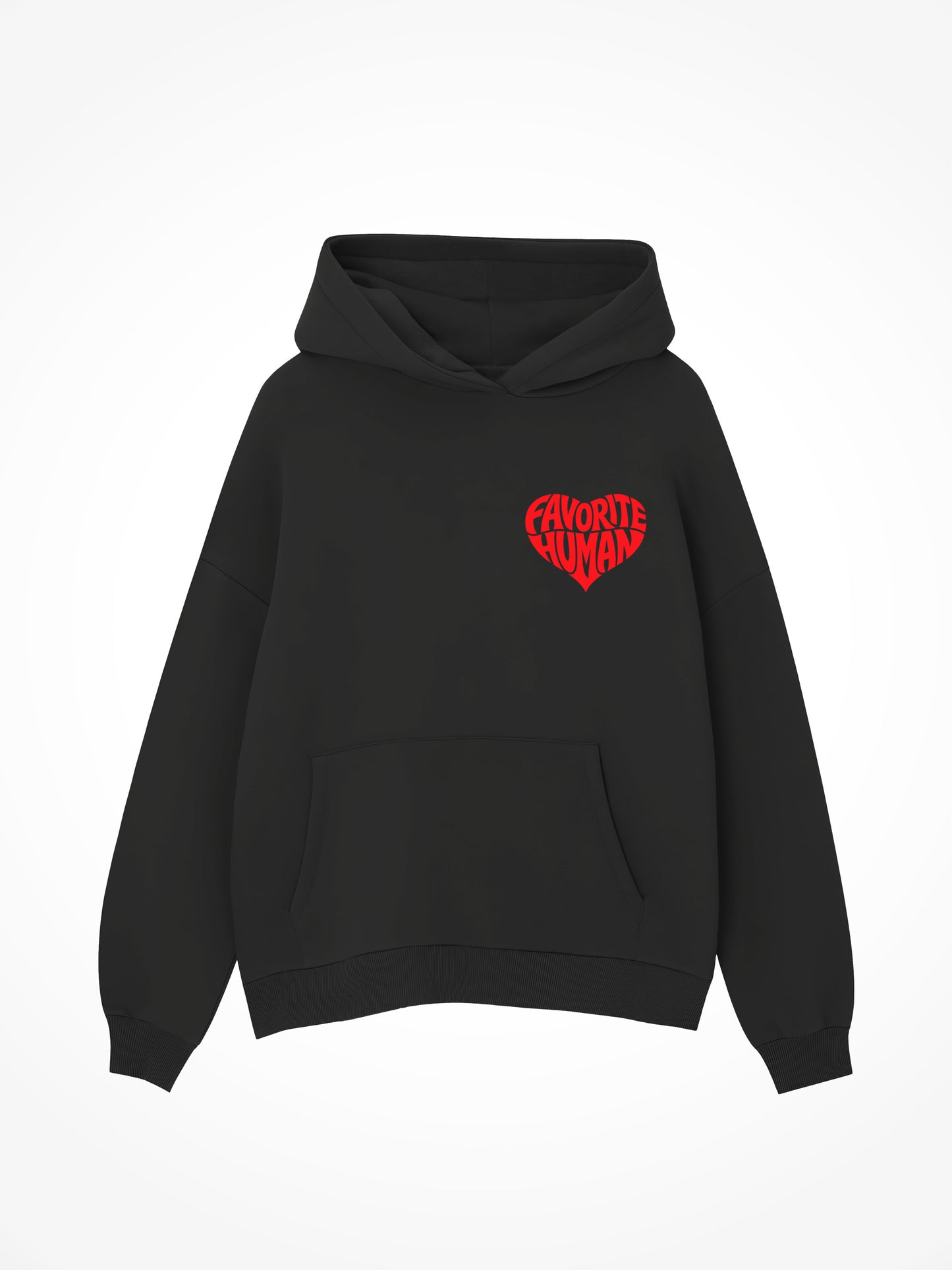 V-Day Edition Favorite Human Hoodie - Black