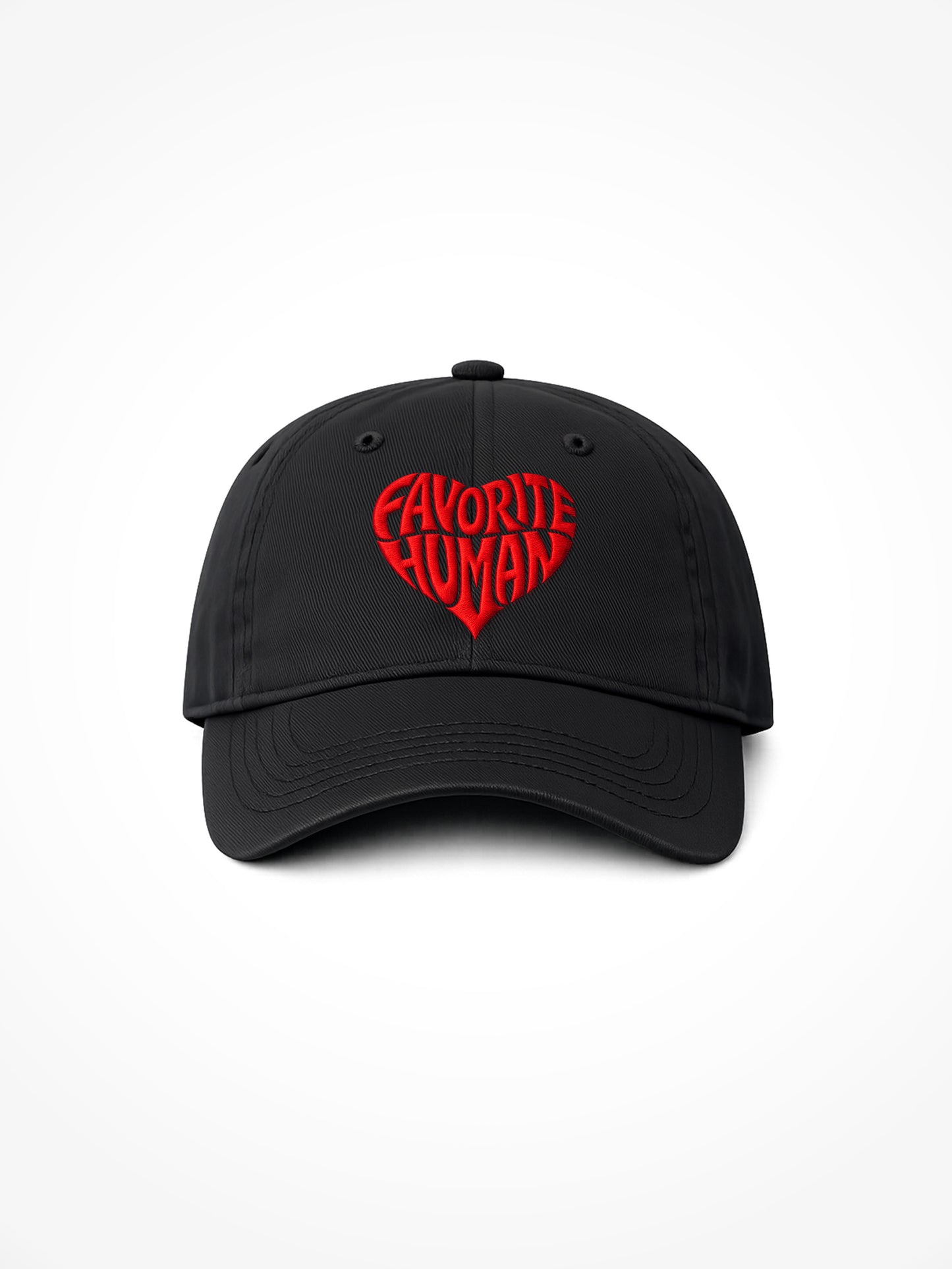 V-Day Edition Favorite Human Dad Hat - Black