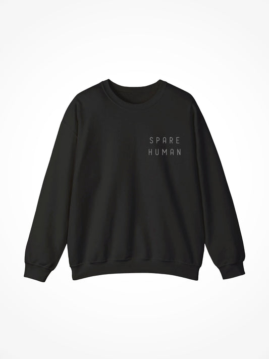 SH Stacked Logo Crewneck - Black
