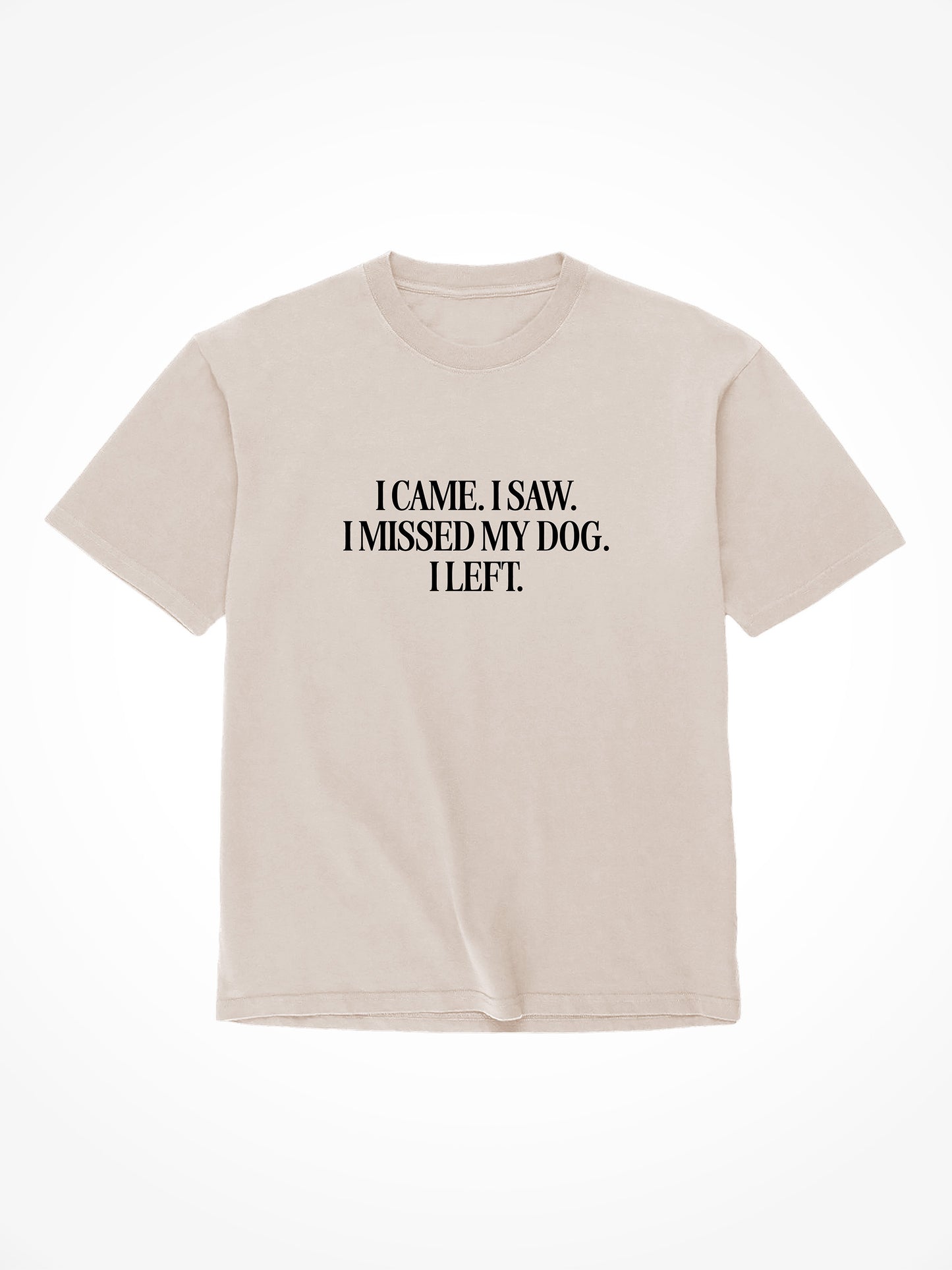 I Came I Saw I Missed My Dog - Tee Shirt