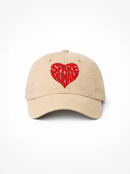 V-Day Edition Spare Human Club Dad Hat - Sand