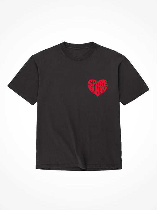 V-Day Edition Spare Human Club Tee Shirt - Black