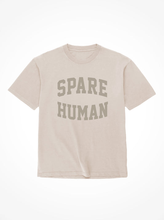 Spare Human Club Tee Shirt - Sand